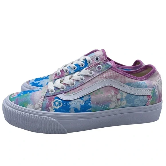 Vans Shoes Old Skool VR3 Sneakers Sunny Day USA Pink Blue Low Top Skate Casual - Picture 2 of 13